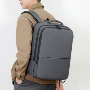 Computer Bag Backpack Men's Large Capacity Water-repellent Oxford Cloth Backpack Business Casual Solid Color Men's Bag Wholesale