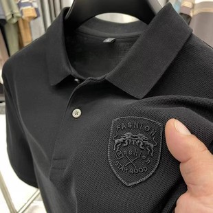 Рубашка с короткими рукавами мужская рубашка POLOLO лето 2024 новая легкая роскошь высокого класса бизнес-повседневная футболка прилив папа топ