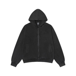Spring 2025 New High Street Arc Deconstructed Washed Sweatshirt Men's and Women's Trendy Brand All-match Hooded Jacket
