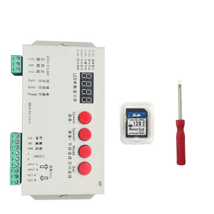 T-1000S controller LED magic light with controller 3.3 V-24V universal programmable SD card with display