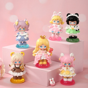 Girl's Heart Forest Tea Party Blind Box Trendy Play Hand-made Cute Cartoon Doll Girl's Birthday Gift Desktop Ornaments