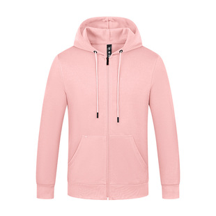 Sweater Cardigan Work Clothes Men's and Women's Group Clothes Zipper Hoodie Class Clothes Long Sleeve Cultural Advertising Shirt with Logo Printing