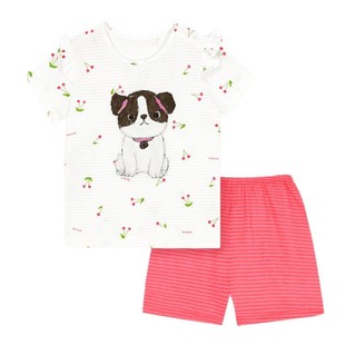 unifriend New Summer Children's Pajamas suit Girls' Home Clothes Pure Cotton Boys' Pajamas Cartoon Korean Style