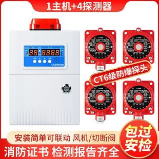 Combustible gas detection alarm industrial natural gas liquefied gas paint concentration leak detector commercial gas