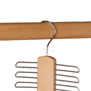 Solid Wood Belt Hanging Rack Household Belt Rack Storage Artifact Scarf Scarf Wardrobe Organizer Seamless Tie Rack