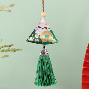 Dragon Boat Festival zongzi sachet custom tassel pendant wormwood filling embroidery sachet national style pattern kindergarten layout