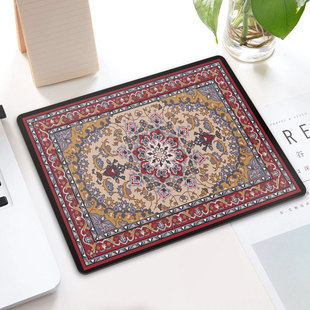 Cross-border Explosions Retro Persian Style Small Square Mouse Pad Table Mat Non-slip Mouse Pad Pattern Small Square Office Mat