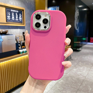 Металлическая маленькая толстая девушка применима iphone15 чехол для телефона 14ProMax простой 16 силикон 12 яблоко 13 защитный чехол