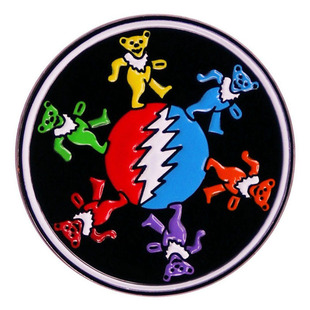 Grateful Dead Grateful брошь рок-группа металлическая музыка значок краски