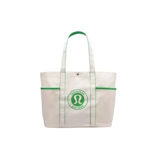 Lulu lulu2024 Large Capacity Daiy Canvas Tote Bag Shoulder Underarm Bag 20L Travel Yoga Sports Bag