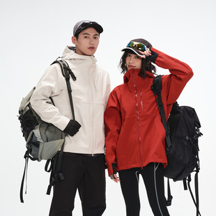 Bird Home Outdoor Soft Shell Charge Clothes Three-proof Men's and Women's Hooded Autumn and Winter fleece-lined Couple's Water-repellent Jacket Mountaineering Suit