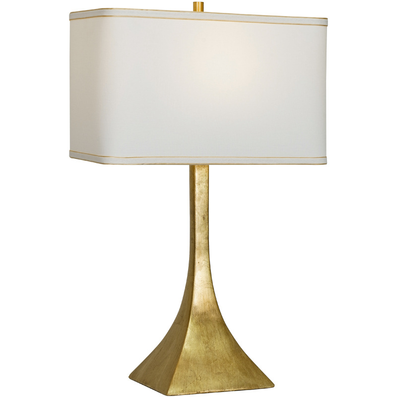 Retro Gold Foil Resin Table Lamp High-End Desk Decorative Lamp American European Style Hotel B&B Bedroom Bedside Lamp Cross-Border