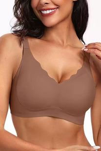 Foreign Trade plus size Underwear Women's bra Gather-up Traceless Thin Parammary Upper Bra Anti-sagging Cross-border European and American Gone Bra