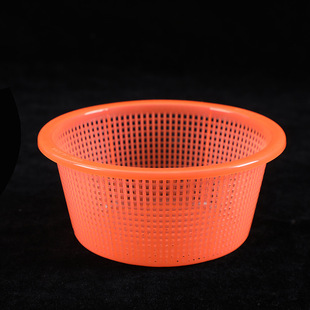Round small size Plastic Basket Dense Eye Kitchen Amoy Rice Sieve Fruit and Vegetable Drain Basket High Hole Small Basket