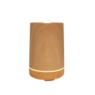 Wood grain creative home ultrasonic humidifier cross-border fog desktop diffuser night light timing intelligent aroma diffuser
