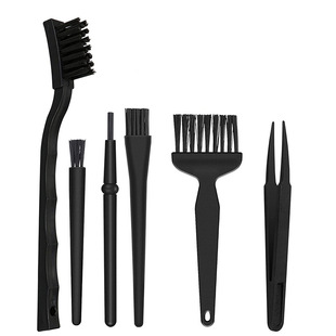 8 PCs Anti-static Brush Set Computer Cleaning Brush Sweeping Dust Button Puller Keyboard Key Puller Tweezers
