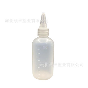 Спотовая пластиковая бутылка 10ml20ml100ml Прозрачный pe пластиковый с заостренным горлышком для воды бутылка