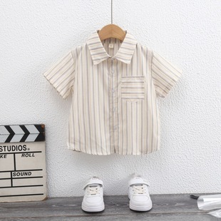 Flower Girl Boy's Dress suit Summer Dress Strap Pants Children's Handsome Small Suit Boy's Summer Short-sleeved British Suit