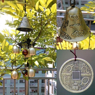 Foreign trade wholesale cross-border hot gift bell dragon wind chime metal wind chime pendant a variety of options