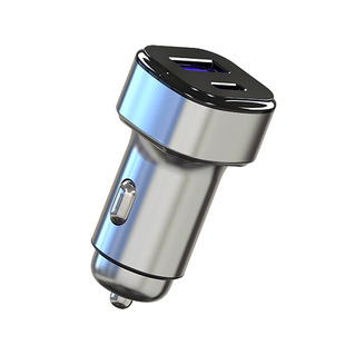 200W Car Charger New Cigarette Lighter One for Two Suitable for Huawei and Apple Mobile Phone Car Charger Super Fast Charging