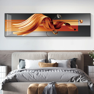 Fulu Banner Bedside Bedroom Decorative Painting Modern Simple Master Bedroom Background Wall Hanging Painting Abstract Light Luxury Mural