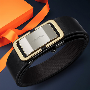 Men's Automatic Buckle Belt Casual All-match Punch-free Pant Belt Western Pants Jeans Belted Waist Belt Men's Fashion