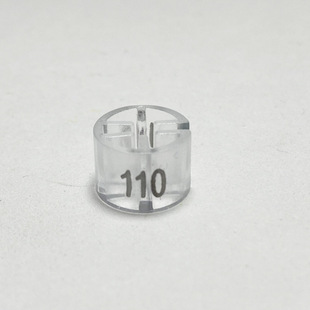 Transparent size buckle children's clothing factory direct removable round two-sided printing size circle