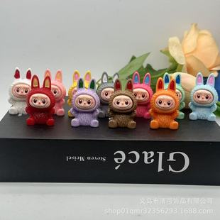 New Cute Bucktoothed Little Sheep Keychain Pendant Cartoon Bag Pendant Stereo Doll Jewelry Accessories Gift