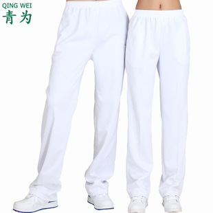 Green white sports pants women's trousers summer square dance sports pants plus size casual sports pants men's straight school pants