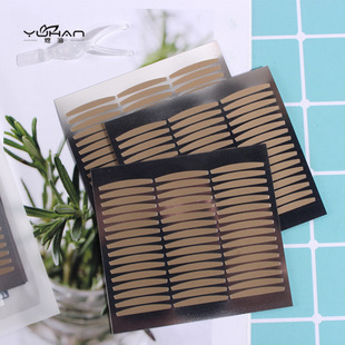 Qihan beauty stickers 72 back natural widened double eyelid stickers mesh lace skin color Beauty wholesale H335