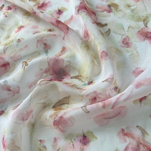 Dizzy Bright Silk Chiffon dress Women's Fabric Polyester Semi-transparent Soft Internet Celebrant Explosive Fabric