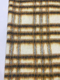 Woolen Woolen in stock Long Wool Plaid Coat Clothing/Shoes and Hats/Luggage Fabric Shaoxing Supply