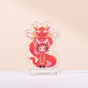 Cartoon Anime Humanoid Acrylic Brand Customized High Transparent Brand Printable logo Anime Ins Cute Peripheral