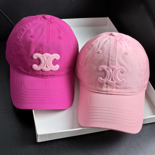 high quality 2024 Arc de Triomphe New Baseball Cap Spring and Summer Sunshade Sunscreen Pink Cap Women's Face Showing Hat