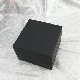 Factory Direct Supply in stock watch box spring flip watch box gift jewelry Crown hard plastic covered PU packing box