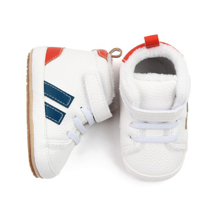 Baby Shoes Winter Thickened PU Leather Casual Baby Shoes 0-12 Months Soft Rubber Bottom Cotton Shoes Warm 2752
