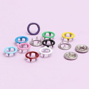 Colorful Five-Claw Buckle Snap Button Baby Seam-Free Nail Buckle Baby Clothes Button Hidden Buckle Invisible Solid Hollow Button X20