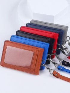 Kimbeth Magnet Work Card Set ID Set PU Кожаная Рабочая карточка Значок Брендовая бирка для бейджа Складная со шнурком