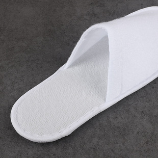 Factory wholesale linen plush slippers disposable hotel slippers hotel homestay home travel
