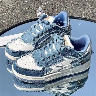 White Ins Tide Bread Shoes Women's 2025 Spring with Skirt Breathable Niche National Tide Platform Casual Small White Shoes