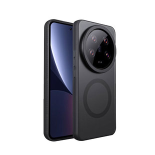 Применимо для Xiaomi 15pro чехол для телефона Магнитный матовый полупрозрачный подушка безопасности против падения Мягкий край защиты Xiaomi 14Ultra