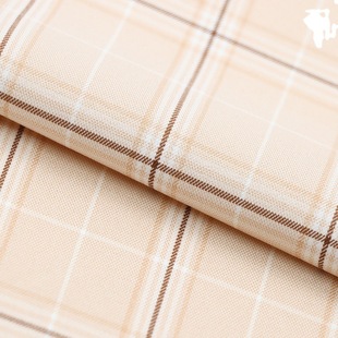 Spring and Summer Thin TR Micro-elastic Plaid Fabric Shirt Small Suit Women's Pleated Skirt Shoes Hats Luggage Plaid Fabric