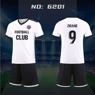 Primary and secondary school students football uniform class uniform adult team competition football training uniform short sleeve children's club Summer Camp
