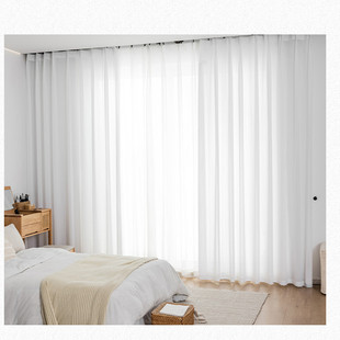 Factory direct white Net Red Dream vertical shutter curtain living room bedroom balcony transparent opaque floor window screen