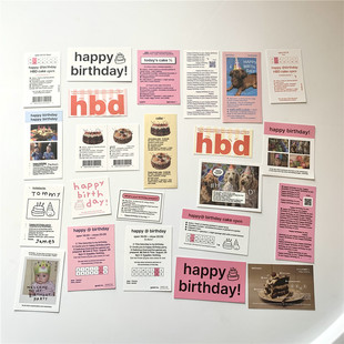 ins dessert fruit birthday party hand account stickers bag hand account mobile phone shell computer decoration stickers photo props