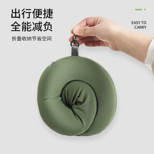 Travel aircraft U-shaped pillow memory cotton neck pillow office nap artifact can be stored lunch break neck pillow wholesale