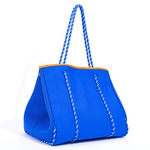 Manufacturer Customized Diving Material Satchel Beach Bag Breathable Perforated Printed Satchel Yoga Bag