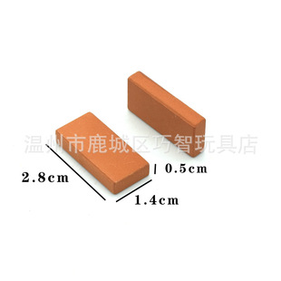 Architect Model Small Brick Building Blocks Toy Little Masons Building House Villa Red Brick Handmade Shop diy