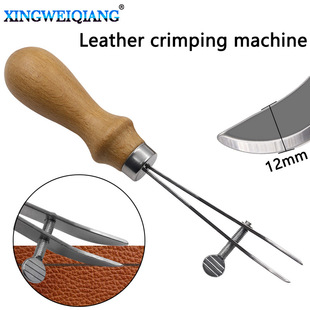 DIY handmade leather products vegetable tanned leather edge device distance wheel leather edge press equidistant scribing leather tool