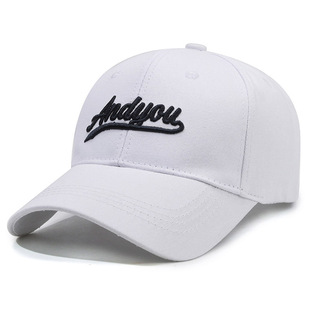 Japanese Style Casual Sanding Letter Embroidered Cap Women's Spring and Autumn Summer New Big Head Wide Brim Casual Baseball Cap